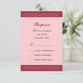 Réponse RSVP Rose et Perles (Debout devant)