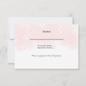 Réponse RSVP Rose Pâle (Dos)