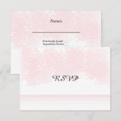 Réponse RSVP Rose Pâle (Devant / Derrière)