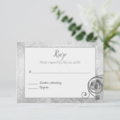 Réponse RSVP Silver Rose (Debout devant)
