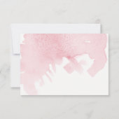 Réponse RSVP Simple Aquarelle Laver Brush Strot (Dos)