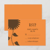 Réponse RSVP Tournesol Brun (Devant / Derrière)