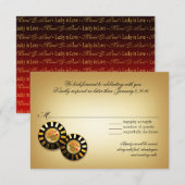 Réponse RSVP VIP de Paul Las Vegas | rouge (Devant / Derrière)