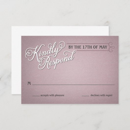 Réponse Russe Fade Rose (Devant / Derrière)