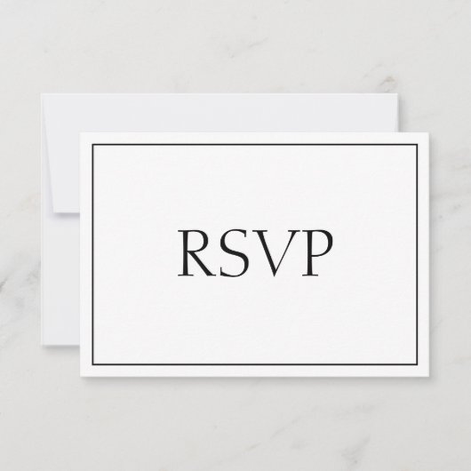 Réponse sensorielle noir et blanc RSVP (Devant)