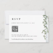 Réponse simple au mariage avec code QR en ligne so (Devant)