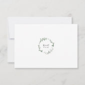 Réponse simple au mariage avec code QR en ligne so (Dos)