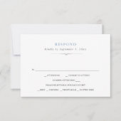 Réponse simple classique bleu poussiéreux pour cho (Devant)