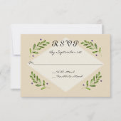 Réponse simple et moderne RSVP Mariage (Devant)