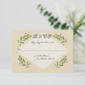 Réponse simple et moderne RSVP Mariage (Debout devant)