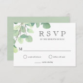 Réponse simple Mariage Eucalyptus Greenerife (Devant / Derrière)