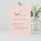 Réponse Simple Mariage Teinté de Rose (Debout devant)
