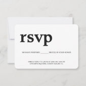 Réponse simple RSVP sans envoi de place réservée p (Devant)
