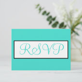 Réponse Turquoise Blanc Mariage (Debout devant)