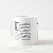 Réponses Pi Infinies Drôle Mug (Devant gauche)