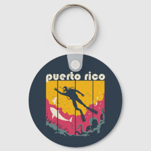 repoprol Puerto Rico Diving Cool Scuba Diver Sleutelhanger