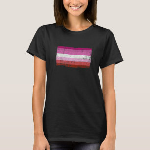 reportage van de bt - vlag voor lesbiennes t-shirt