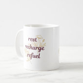 Repos, Recharge, Ravitaillement En Café Mug (Devant gauche)