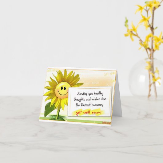 REPOS REPOS RECOVER-OBTENIR BIENTÔT CARTE (Fleur jaune)