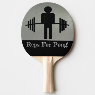 Repo's voor pong Weightlift Barbell Sport Paddle Tafeltennisbatje