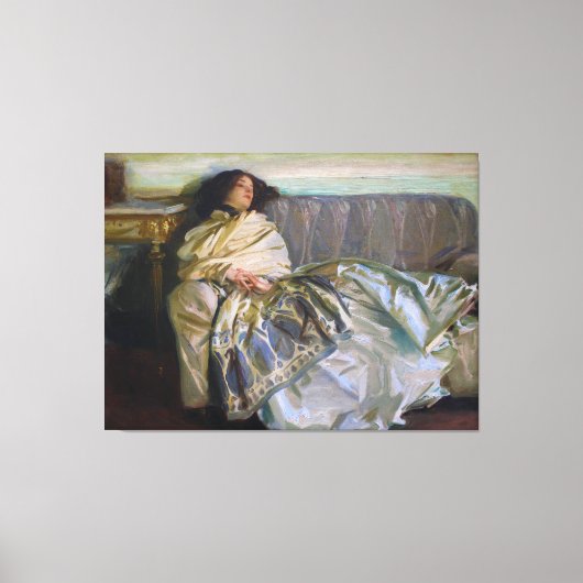 Repose by John Singer Sargent Canvas Afdruk (Voorkant)