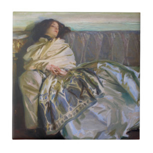Repose by John Singer Sargent Tegeltje