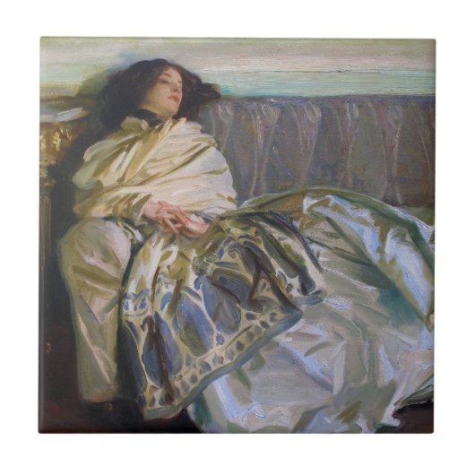 Repose by John Singer Sargent Tegeltje (Voorkant)