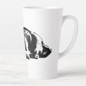 Repose du mélange Pitbull Monochrome Portrait Mug (Droite)