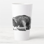 Repose du mélange Pitbull noir et blanc Mug (Devant)