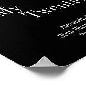 Repose en paix 20s 30th Birthday Party Affiche de  (Coin)