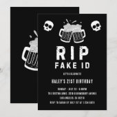 Repose en paix fausse carte d'identité Blague drôl (Devant / Derrière)