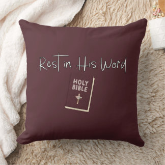 Repose en Sa Parole - Coussin de décoration rempli