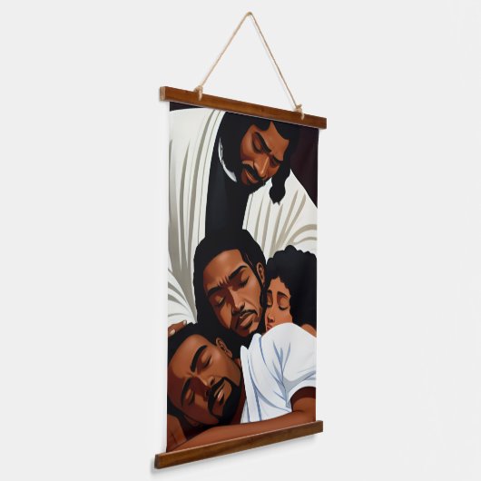 Repose en sa présence Tapisserie en bois recouvert (Angulaire)