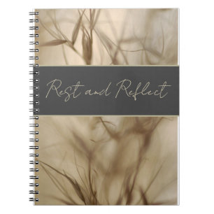 "Repose et réflexion" Carnet Spiral