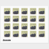 Repose Tortoise Shell Cat Vos Stickers Message (Feuille)