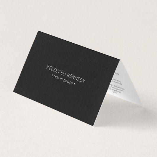 reposer en paix plié (Front)