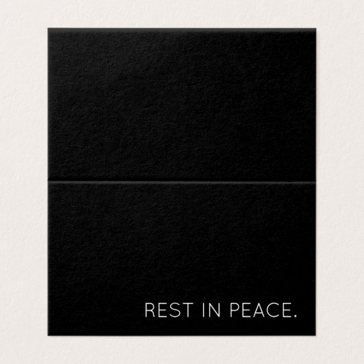 reposer en paix plié (Outside Unfolded)