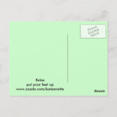 reposer pieds Carte postale (Dos)