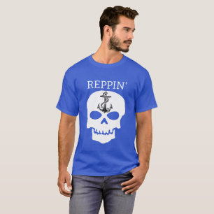 Reppin' the East Coast skull Lighthouse Route T-shirt