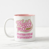 Representatieve farmaceuticum Gift (Beste werelden Tweekleurige Koffiemok (Links)