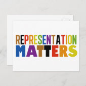 Representation Matters Rainbow Diversity Briefkaart (Voorkant / Achterkant)