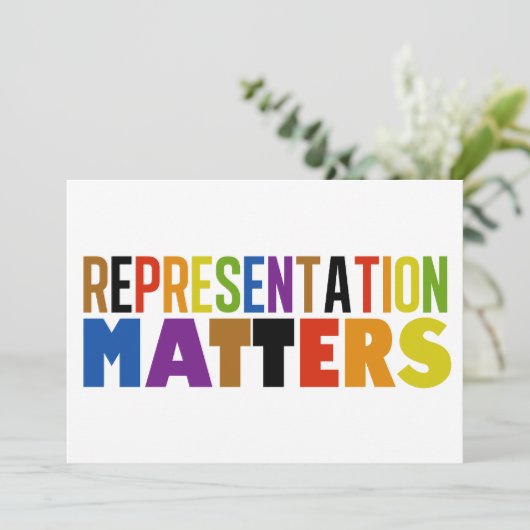 Representation Matters Rainbow Diversity Card (Staand voorkant)