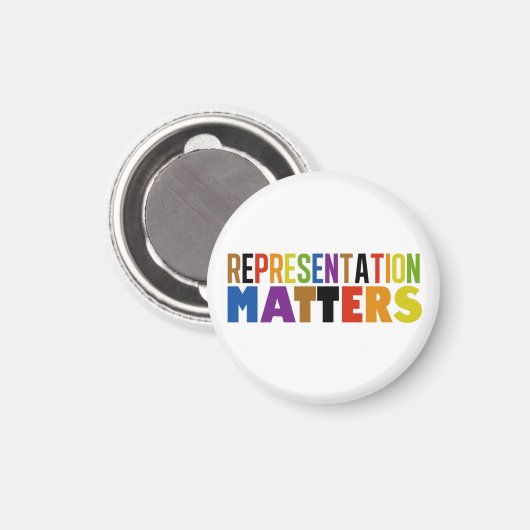 Representation Matters Rainbow Diversity LGBTQ Magneet (Voorkant / Achterkant)