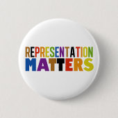 Representation Matters Rainbow Diversity Ronde Button 5,7 Cm (Voorkant)