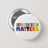 Representation Matters Rainbow Diversity Ronde Button 5,7 Cm (Voorkant /achterkant)