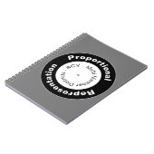 Représentation proportionnelle Carnet photo spiral (Côté gauche)