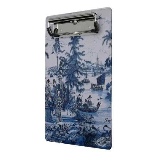 Repro Chinoiserie Delft Blue en White Tegel Mini Klembord (Angled2)
