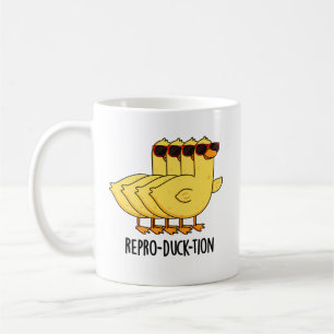 Repro-duck-tion Funny Animal Duck Pun Koffiemok
