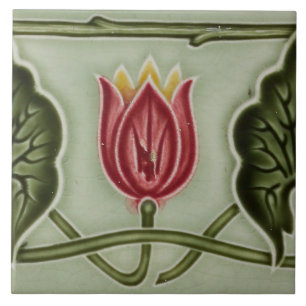 Repro Duitse Art Nouveau Jugendstil Frieze Grens Tegeltje