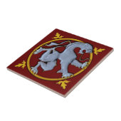 Repro Gothic Rampant Lion (gezichten rechts) 1 van Tegeltje (Zijkant)